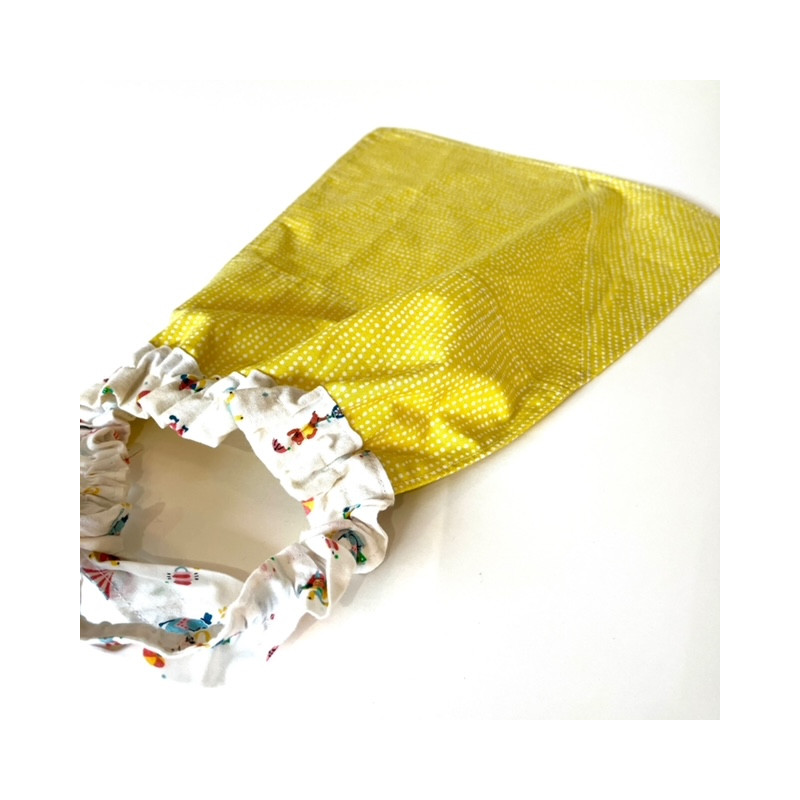 Serviette de Cantine Pois Jaune