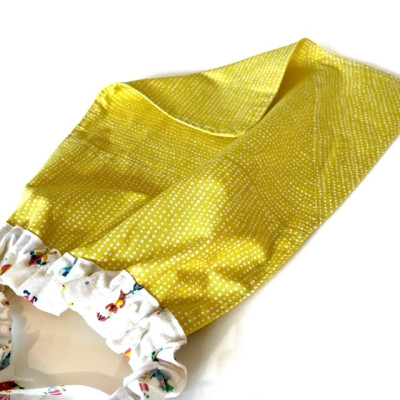 Serviette de Cantine Pois Jaune