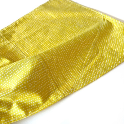 Serviette de Cantine Pois Jaune