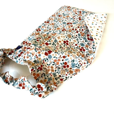 Serviette de cantine Fleurettes et Pois